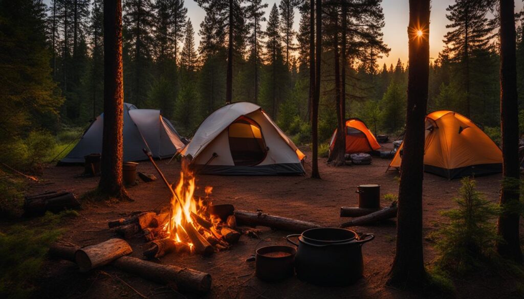 camping in wilgus state park