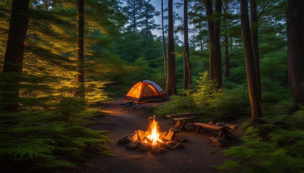 camping in wilmington state park
