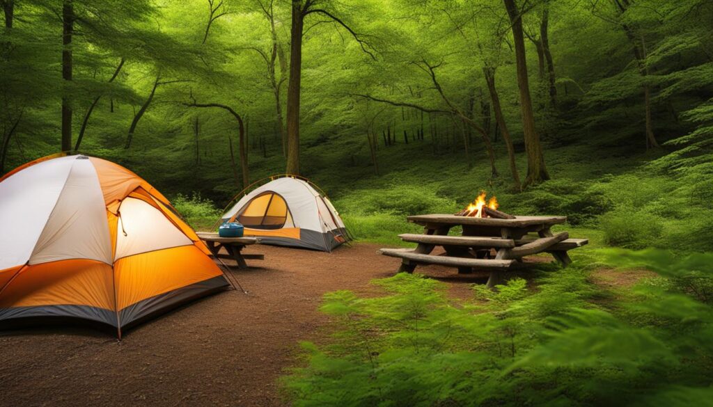 camping near hills creek state park