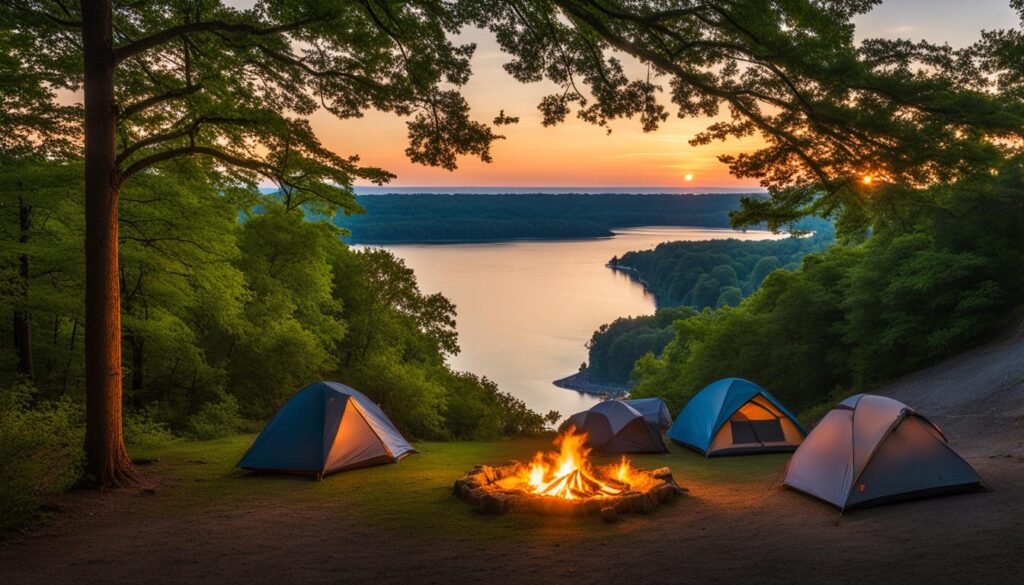 erie bluffs state park camping