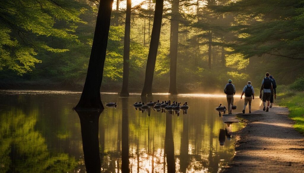 exploring the area, babcock pond wildlife management area