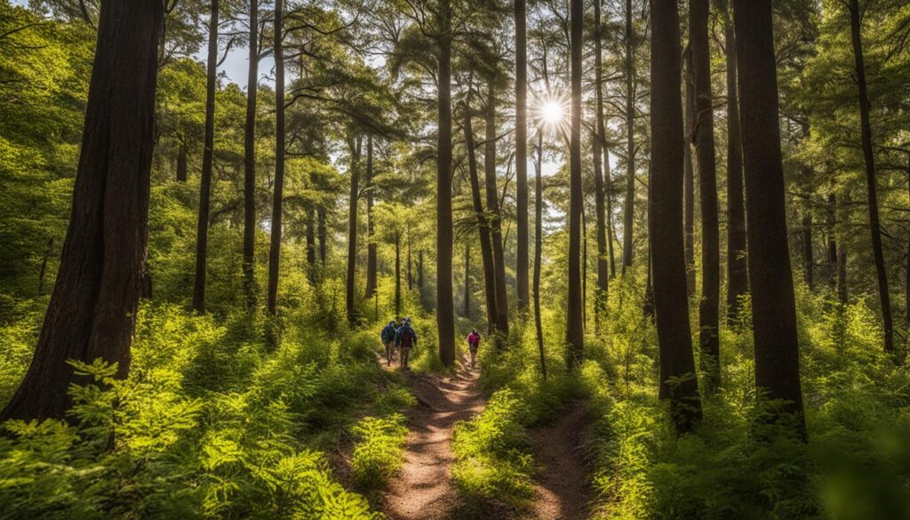 exploring the area surrounding Lake Murray State Park