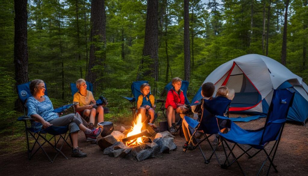 family-friendly camping at Pearl Hill State Park