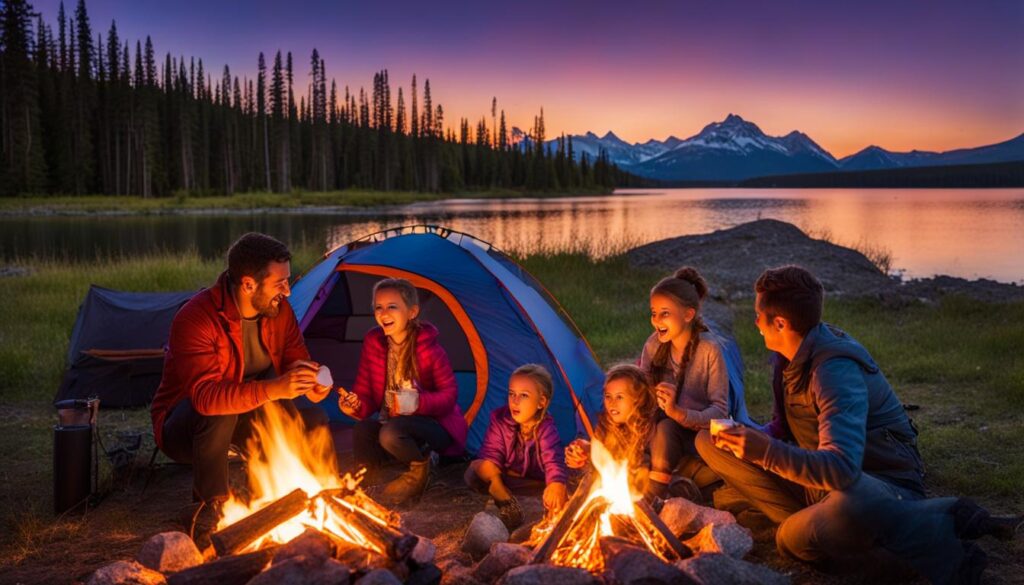 family-friendly camping jasper point