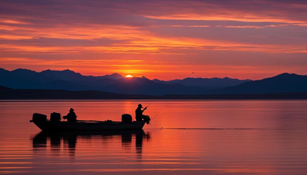 fishing at Willard Bay