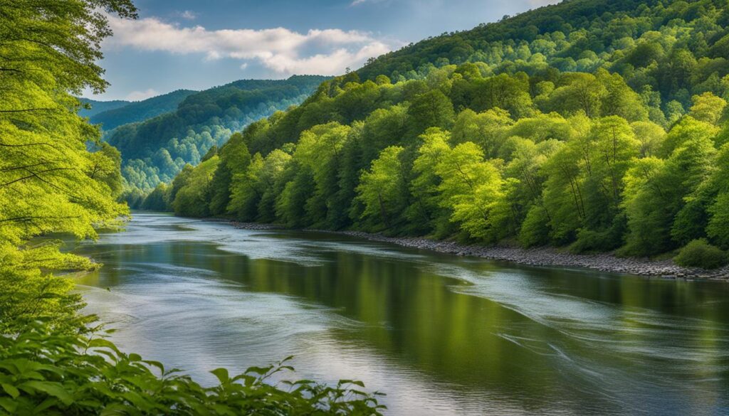 fishing spots on new river