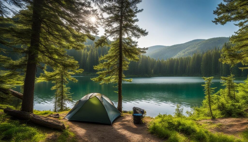 gilbert lake camping, gilbert lake fishing, gilbert lake hiking trails