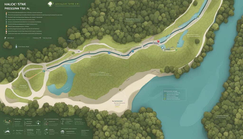 hallock state park trail map