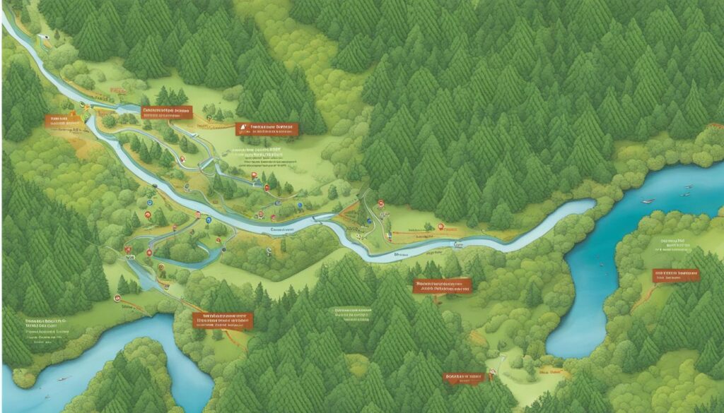 hemlock gorge trail map