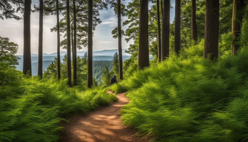 hiking at Lake State Park