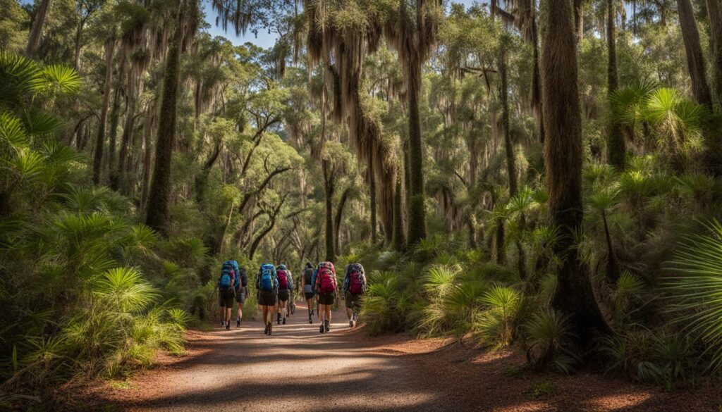 hiking in Sapelo Island State Park