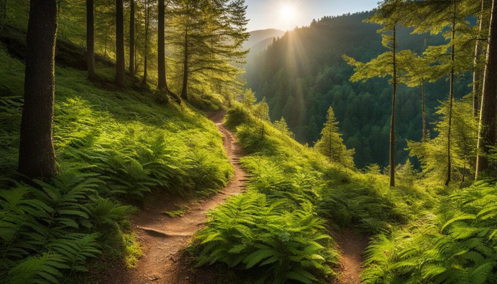 hiking trails at Silver Lake State Park