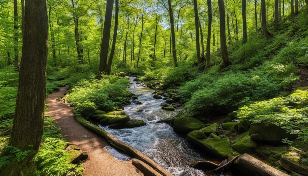 hiking trails at cochituate state park