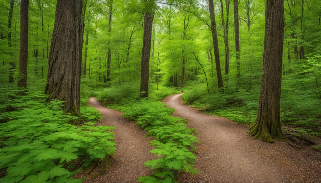 hiking trails in Buckhorn State Park