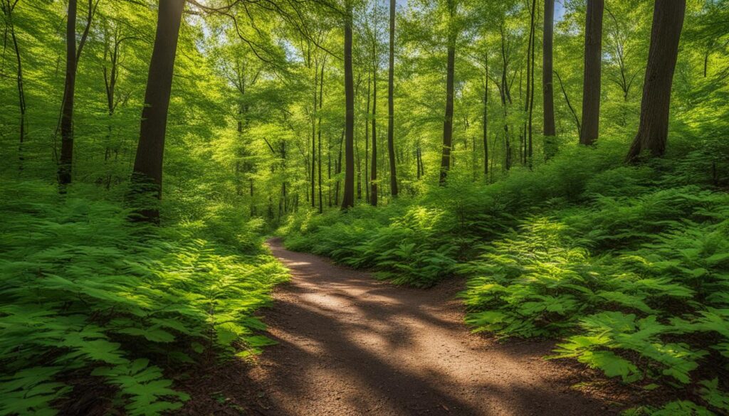 hiking trails in Metigoshe State Park