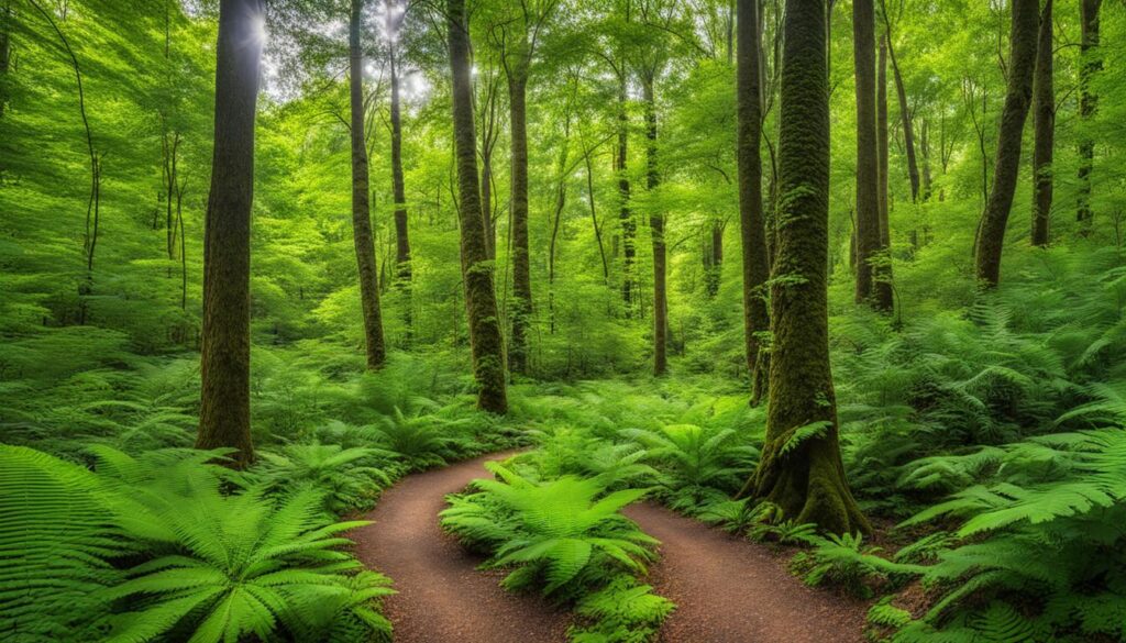 hiking trails in Van Buren State Park