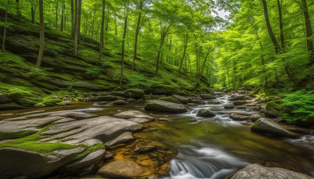 hiking trails in wharton brook state park