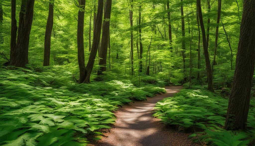 hiking trails in wilgus state park