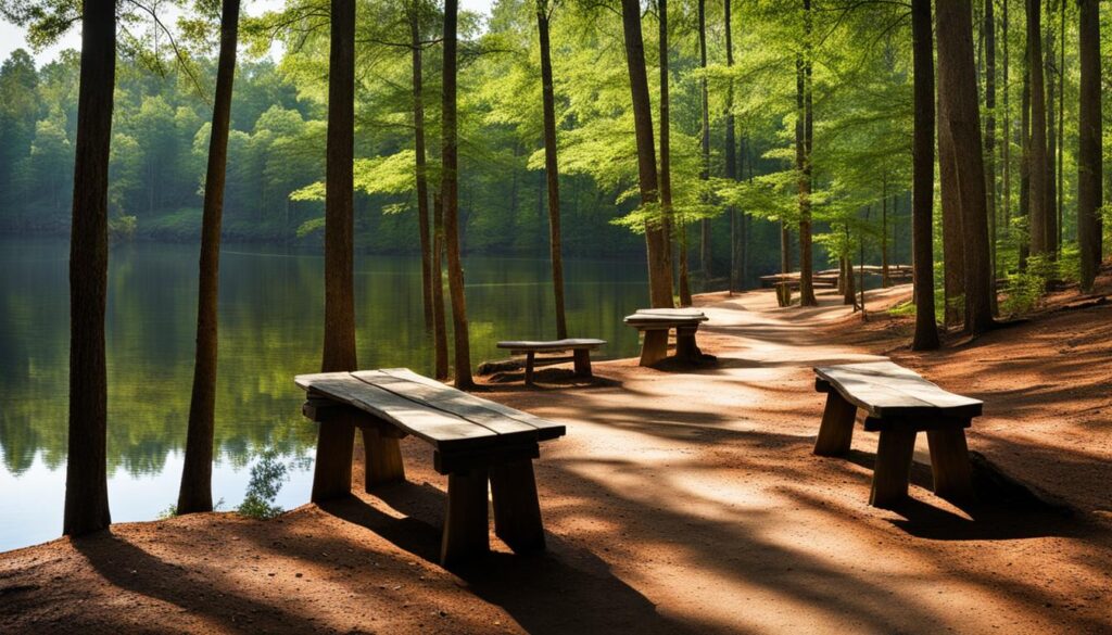 hiking trails lake wateree state park