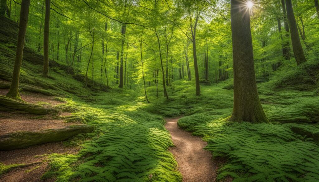 hiking trails maybury state park