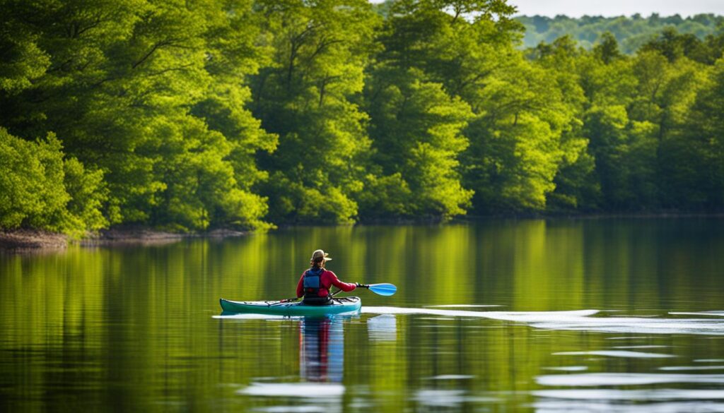 kayaking at Laura Walker State Park