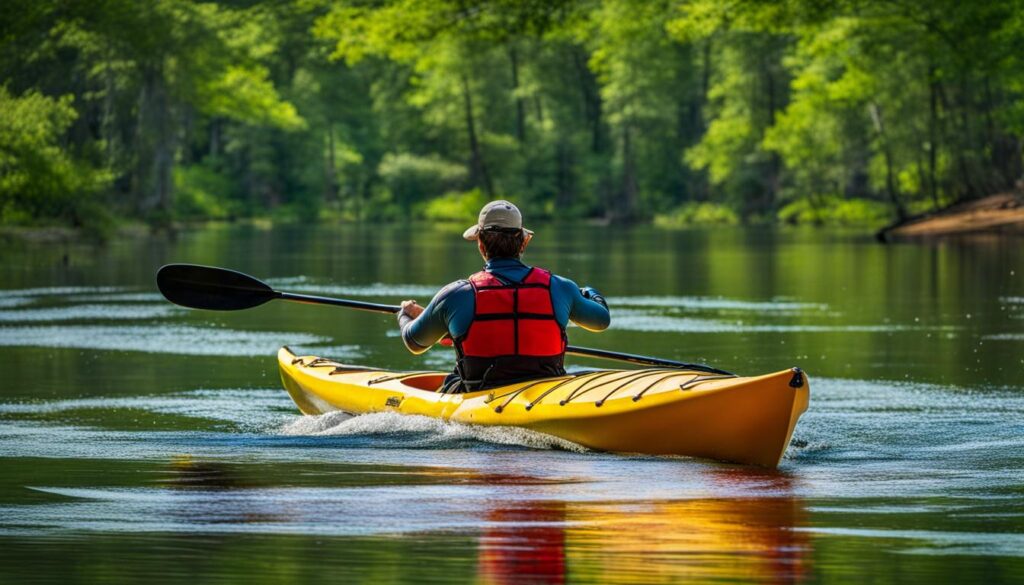 kayaking in Pomona State Park