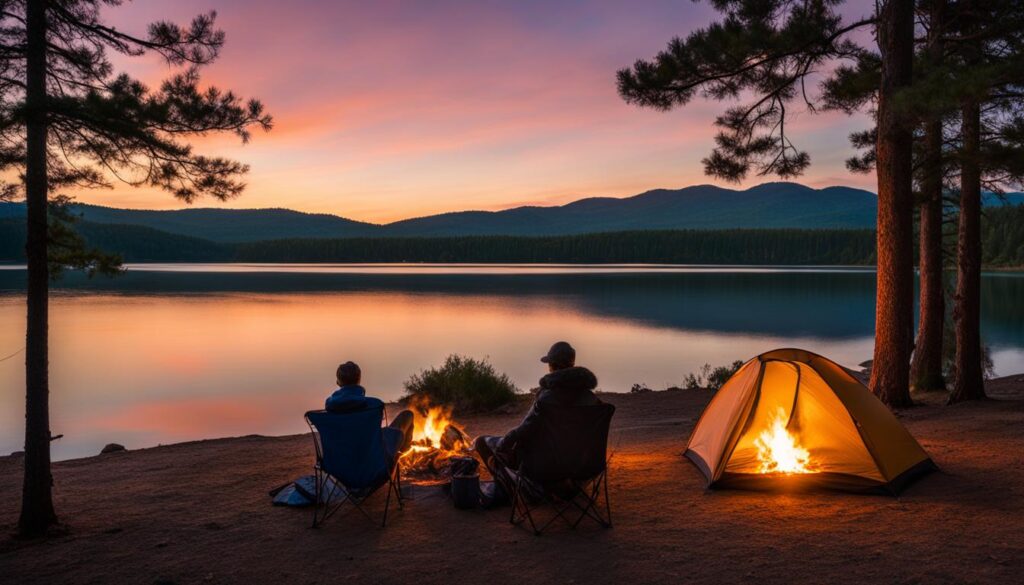 lake camping