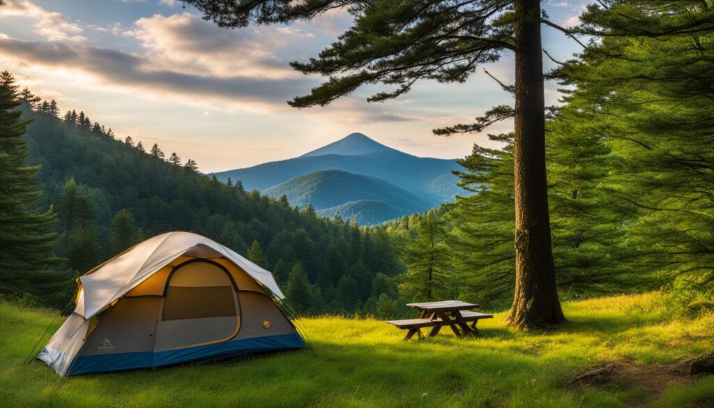 mount mitchell state park camping facilities