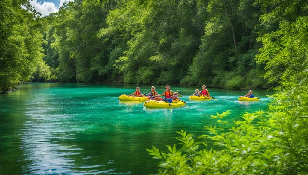 outdoor activities at Lafayette Blue Springs State Park