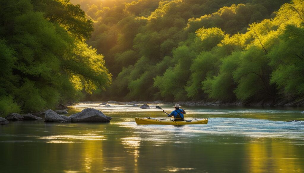 paddling the guadalupe river