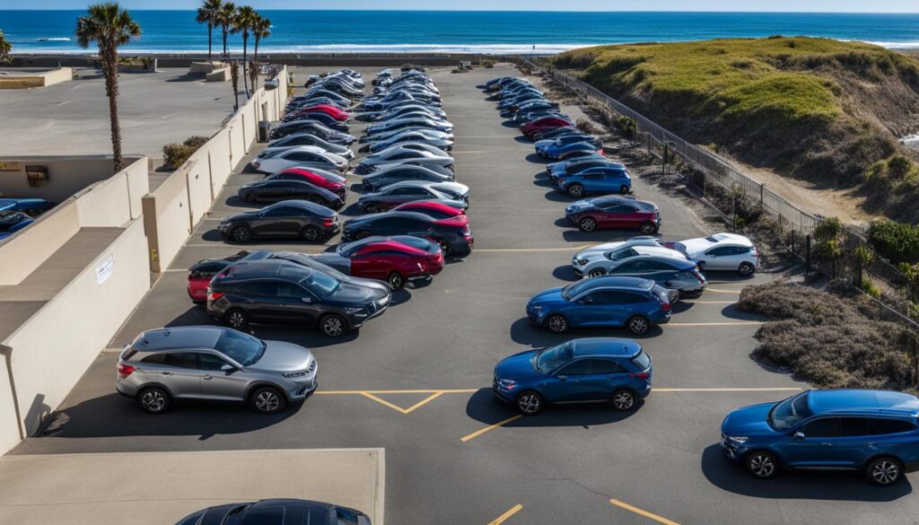 parking at Oceanside Beach State Recreation Site
