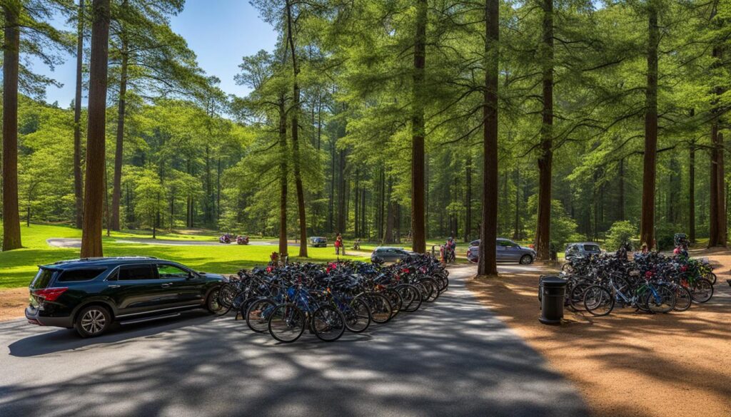 parking at Osbornedale State Park