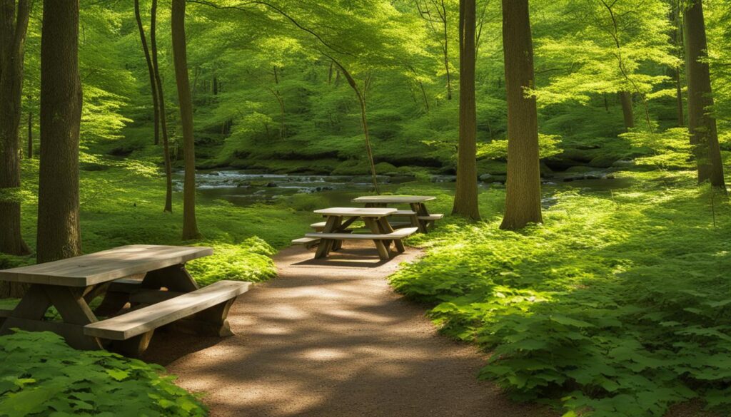 picnic area at mattatuck state forest