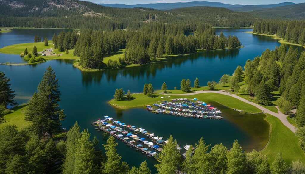 picnic areas at Curlew Lake State Park