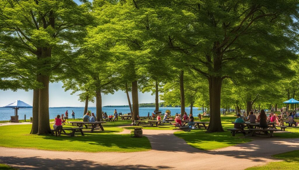 picnic areas at North Point State Park