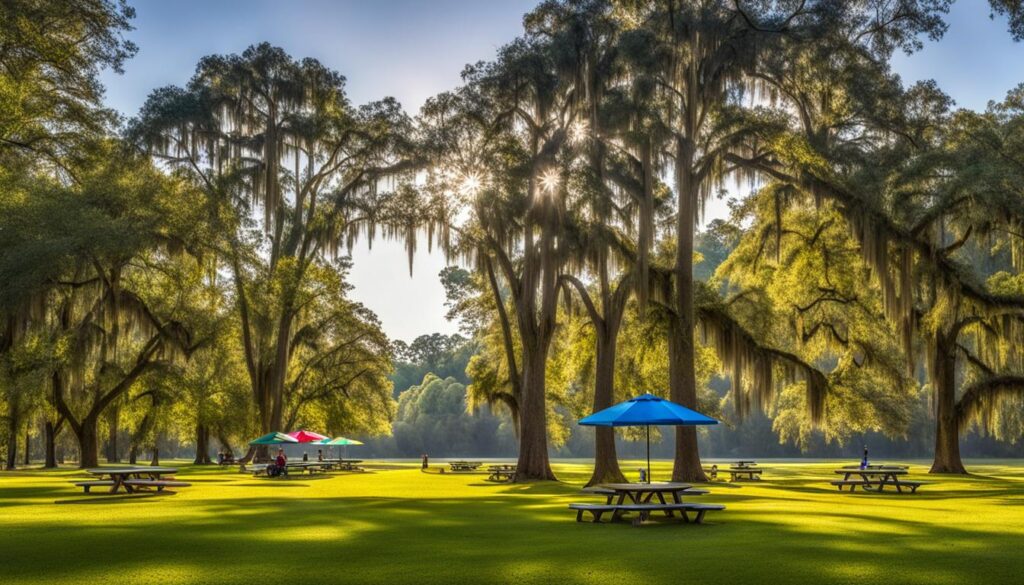 picnic areas at Tchefuncte State Park