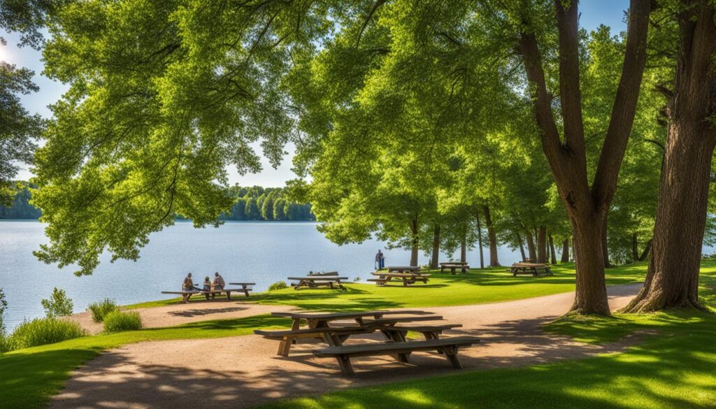 picnic areas at lake herman state park