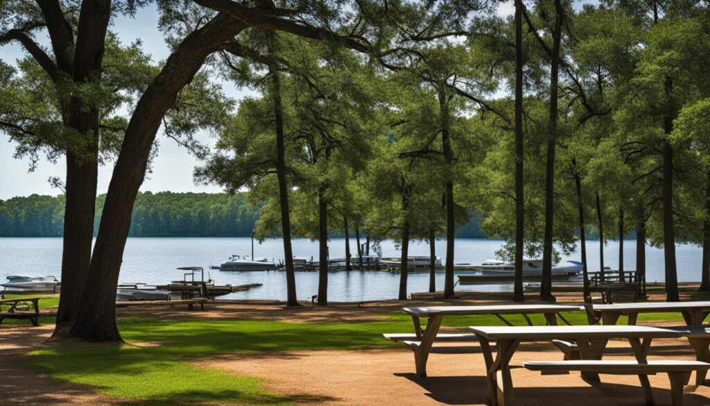 picnic areas at lake livingston state park