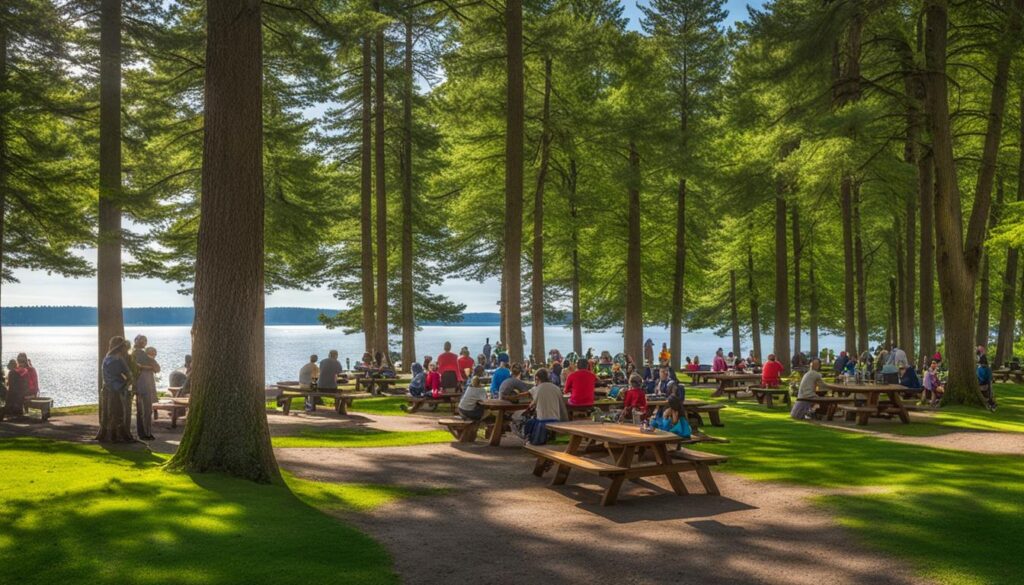 picnic areas at penrose point state park