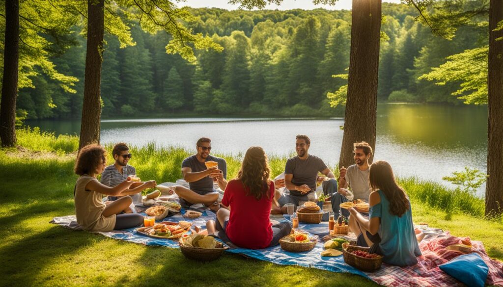 picnic at Bigelow Hollow State Park