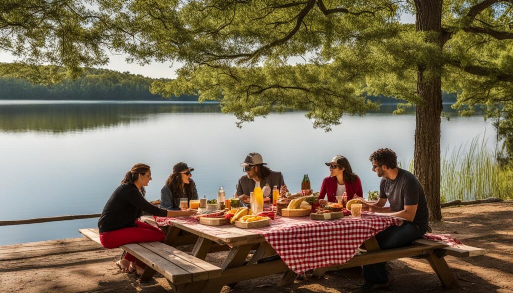 picnic at Mistletoe State Park