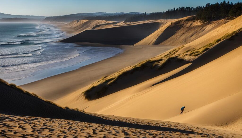 sand dune climbing