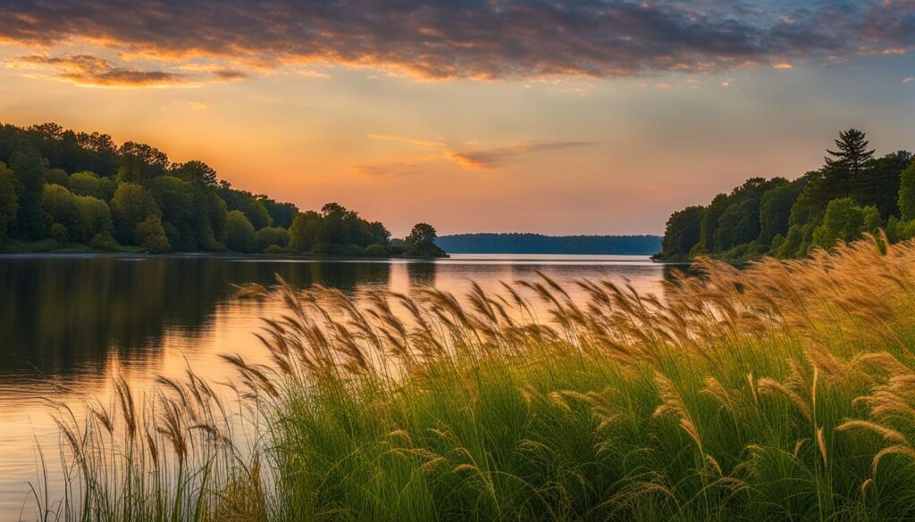 scenic views at Dewolf Point State Park