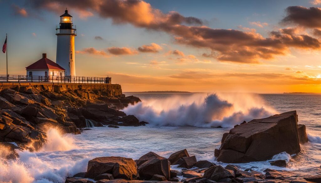 scenic views at Fort Point State Park