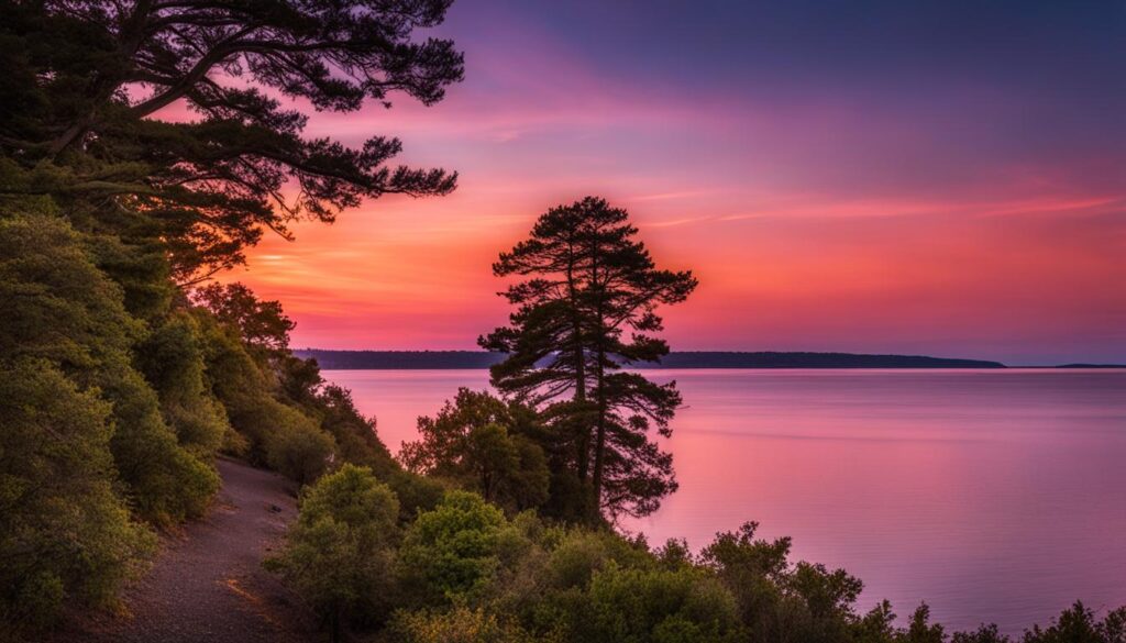 scenic views at penrose point state park