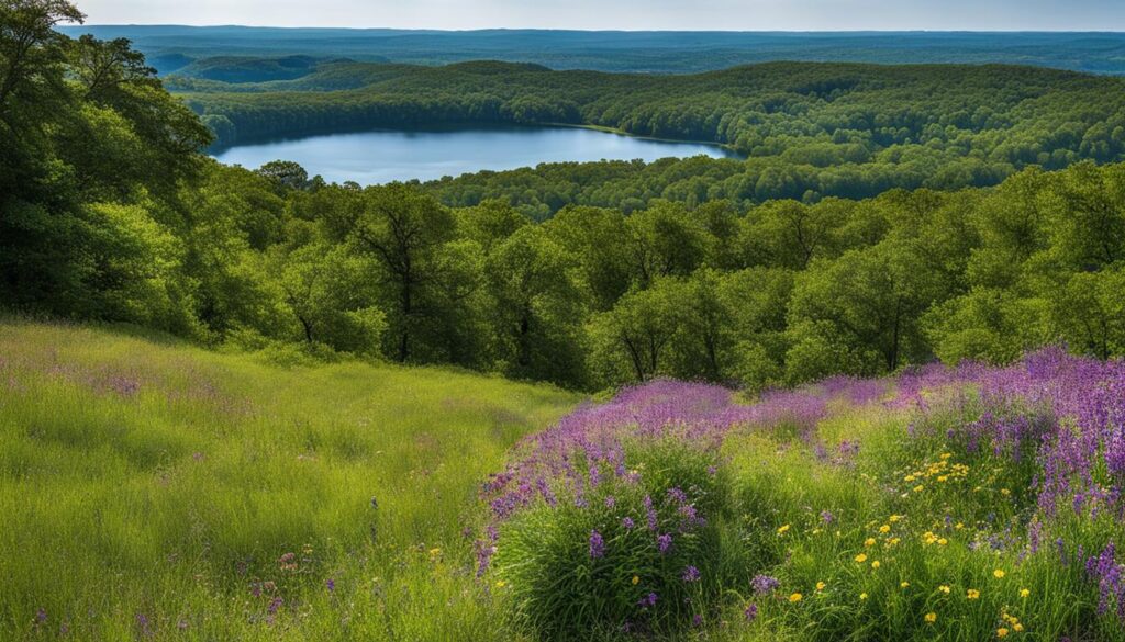 scenic views blue mound state park