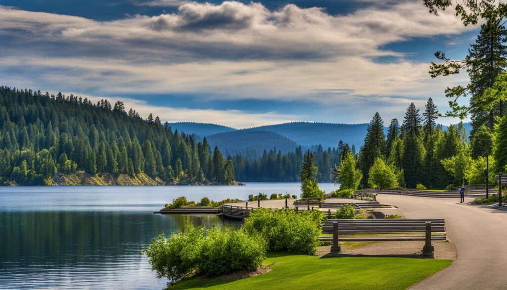 scenic views in Coeur D'Alene Parkway State Park