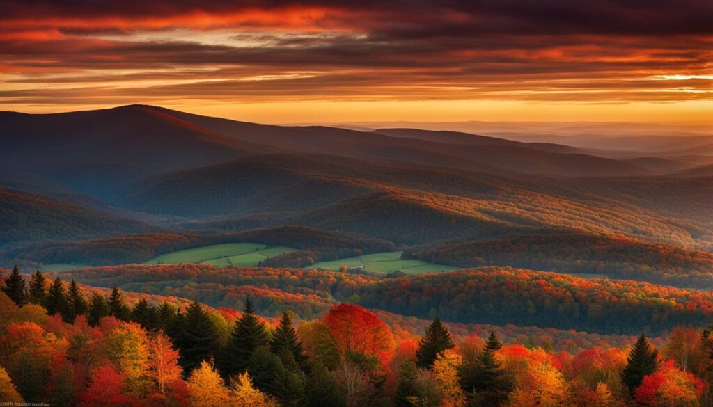scenic views in New England