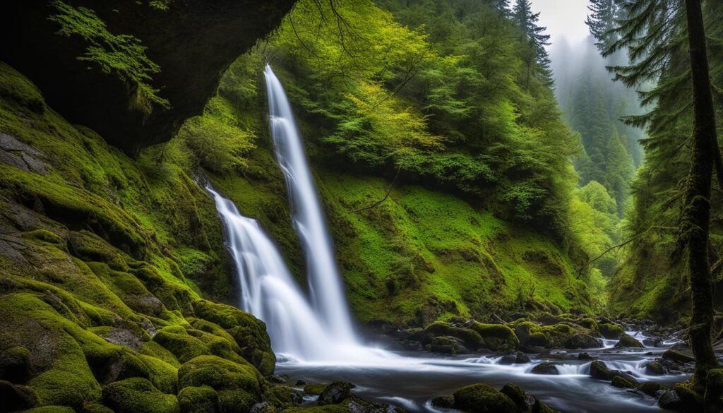 scenic waterfalls