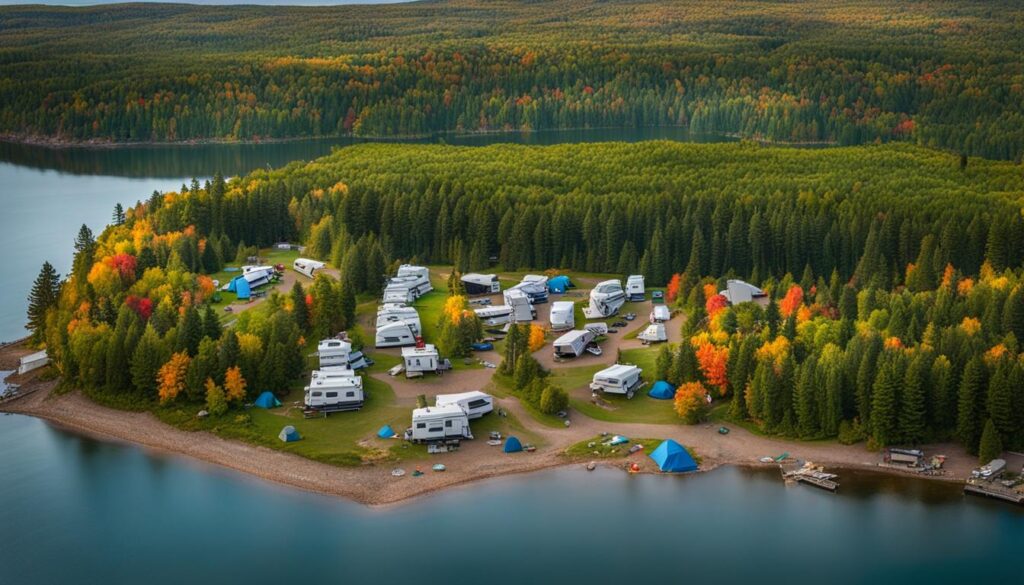 services and facilities at Lake Superior State Park